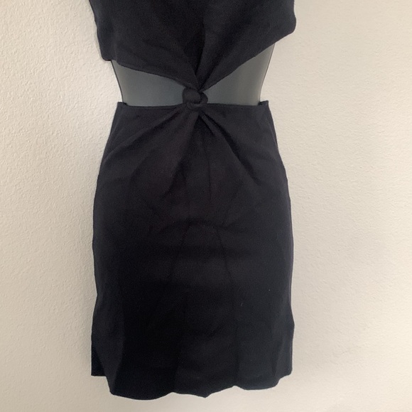 Princess Polly Savanna Black Twist Knot Front Cutout Side Mini Dress - Picture 5 of 13